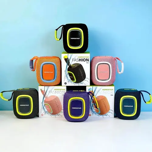 Колонка bluetooth Hopestar P66 LED синій - фото 2