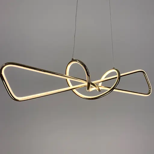 Современная золотая люстра AVIZE в корпусе 100 см Ст. H35L-1000 AB | Line F - фото 2