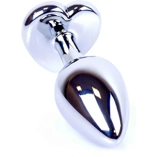Анальна пробка Boss Of Toys Boss Series - Jewellery Silver Heart Plug Red S, BS6400046, Срібний / Червоний - фото 6