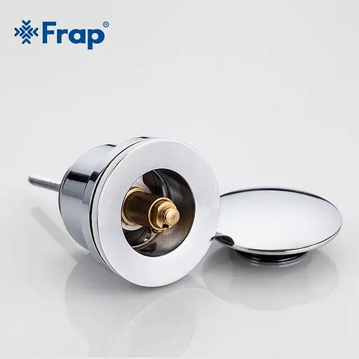 Донний клапан Frap F62, автомат, 1 1/4", хром, Хром - фото 3