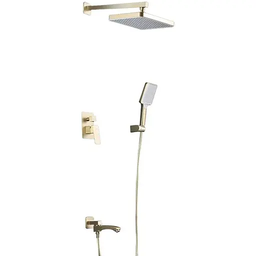 Душова система прихованного монтажу, золото Frap F7176-3, Золотий - фото 1