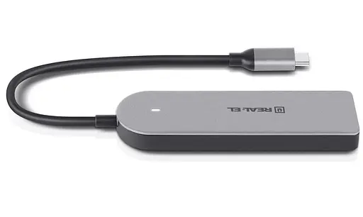 USB-Хаб Real-EL CQ-415 Space Grey UAH (EL123110001) - фото 3