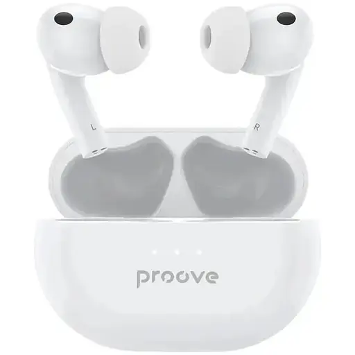 Бездротові навушники Proove Woop, TWS, ANC, IPX4, BT5.1, 30mAh, 280mAh, 6h, white UA UCRF - фото 2
