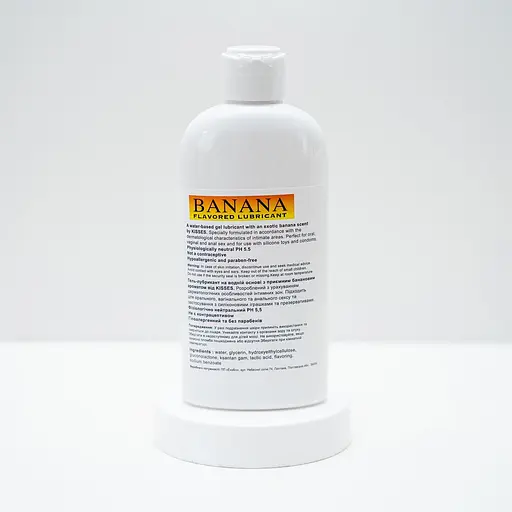 Густий універсальний лубрикант на водній основі з банановим ароматом 200 мл гіпоалергенний - фото 2