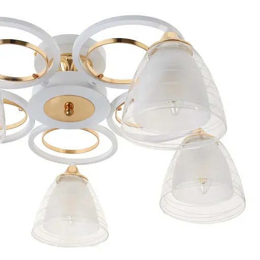 Люстра стельова Brille в зал E27 60W WH (LK-663C/5) - фото 2