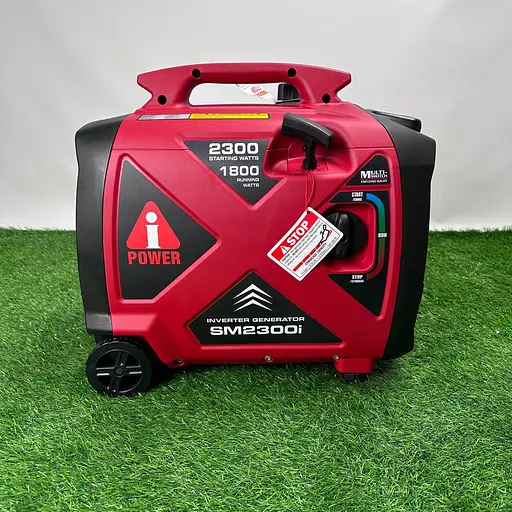 Инверторный бензиновый генератор iPower SM2300I (1.8/2.3 кВт) с дисплеем, колесами и ручкой - фото 7