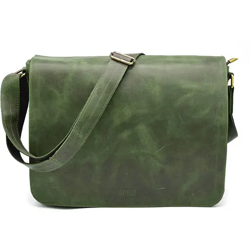 Кожаная мужская сумка через плечо TARWA 37х27х11 см sum0026670 - фото 3