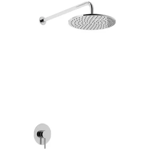 Душова система Kohlman Axel 40 chrome + BOX прихованого монтажу QW220AR40, Хром - фото 1