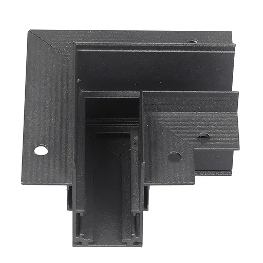 Соединитель угловой для встроенного магнитного шинопровода черный 48VDC - фото 1