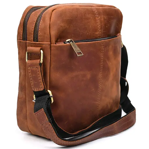 Шкіряна сумка месенджер Tarwa 24х26х7 см sum0028351 - фото 8