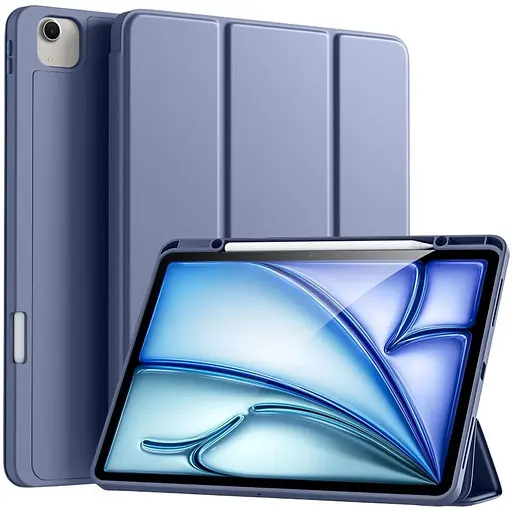 Чехол-книжка CDK для Apple iPad Air 13" M3 2025 экокожа/силикон Smart Case cлот cтилус (017899) lavender