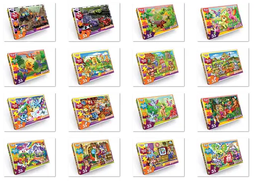 Пазли м’які Danko Toys, 35 елементів, S35-10 (В асортименті) - фото 4