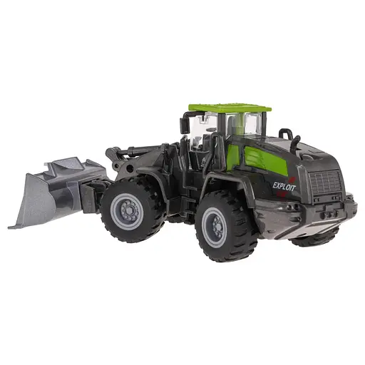 Экскаватор с металлическими элементами и подвижными частями для детей - фото 4