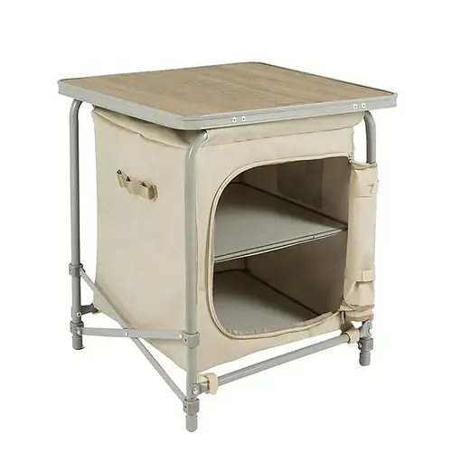 Раскладной туристический стол с полками Naturehike CNH22JU031 (Бежевый)