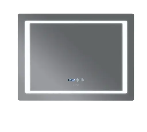 Дзеркало Mixxus Style MR03-70x50 (годинник, LED-підсвічування, антизапотівання) (MI6006) - фото 2