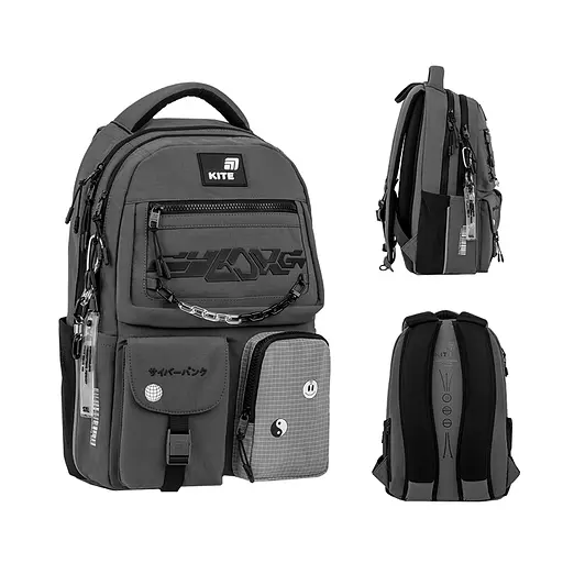 Рюкзак Kite Education teens 2587M Swarm Сірий (K26-2587M-4) - фото 2