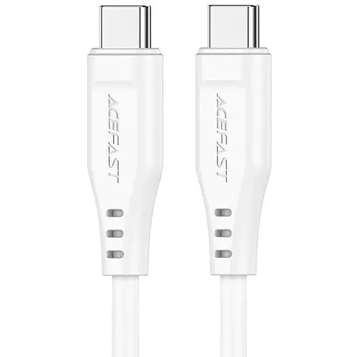 Кабель Acefast C3-03 Type-C to Type-C 3A 60W 1.2 м TPE TPE connectors белый