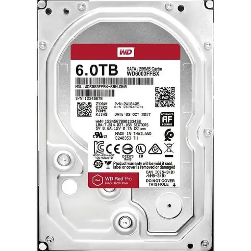 Жесткий диск Western Digital Pro NAS 7200rpm 256MB 3.5" 6TB SATAIII (WD6003FFBX) - фото 3