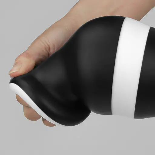 Анальна пробка LoveToy X-Missioner 18 см (чорно-білий) - фото 13