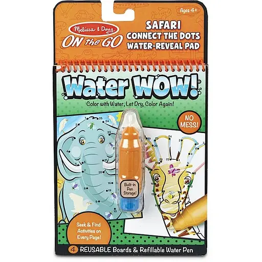 Розмальовка по крапкам Melissa & Doug Сафарі водна чарівна (MD31950)