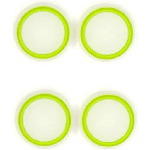 Накладки на стики Thumb Grips 4-pack для PS4-PS5-Xbox White-Green [122996] - фото 4
