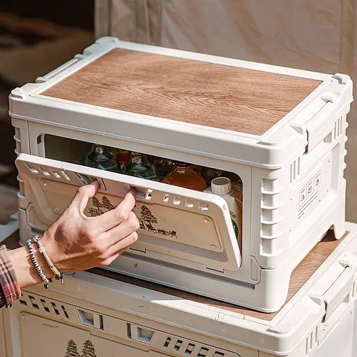 Туристичний складний ящик-контейнер Naturehike CNH22SN019 25л + 5л (Світло-сірий) - фото 4