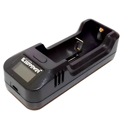Зарядное устройство Keeppower L1 LCD USB (1А) для аккумуляторов (Черный)