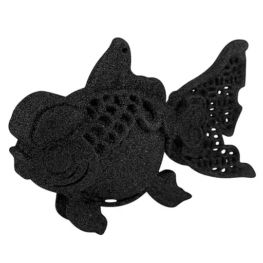 Ялинкова іграшка MIS LT Рибка 12х4х8 см чорний - фото 1