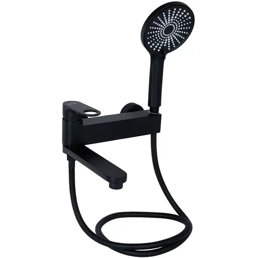 Змішувач для ванни Qtap Jay QTJAY260BLM45548 Black Matt - фото 1