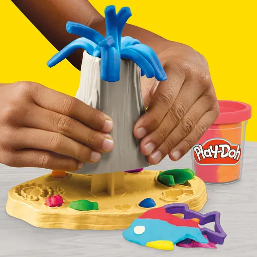 Набір для творчості Hasbro з масою для ліплення Play-Doh Вулканічна пригода зі скарбами (F8789) - фото 12