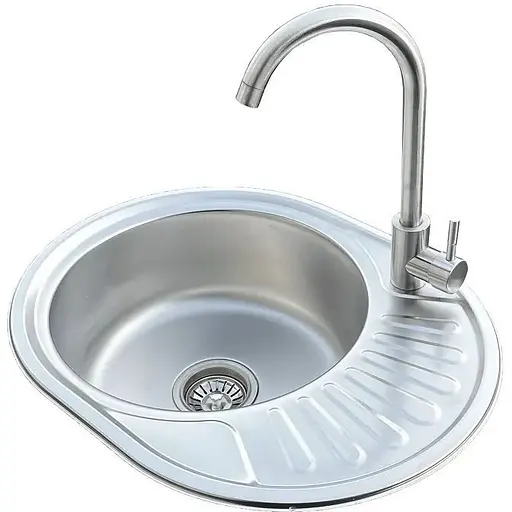 Комплект мийка + змішувач Romzha Taleyta Satin (A) - фото 1