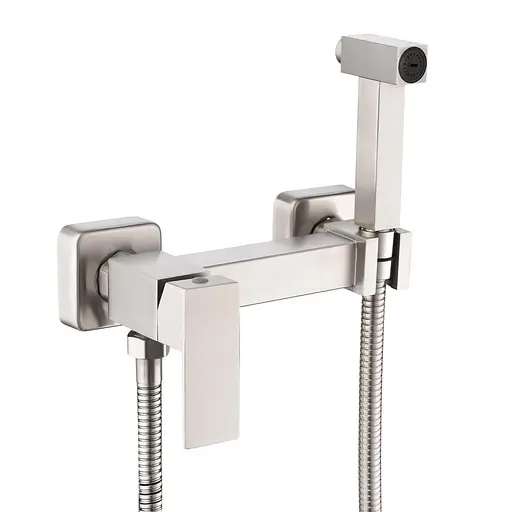 Набір гігієнічного душу прихованого монтажу Wezer PRO9A-02 SATIN, Хром матовий - фото 1