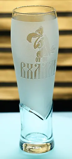 Скляний пивний келих 440мл з гравіюванням ВХЛАМІНГО кумедний кухоль подарунок для чоловіків друзів колег - фото 2