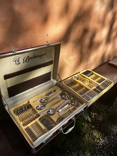 Набор столовых приборов Bachmayer BM-7219 на 12 персон в подарочном чемодане 72 предмета - фото 4