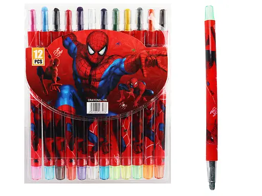 Мел восковой Crayons SM L, 12 цветов