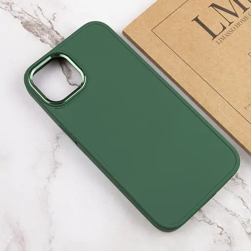 Чехол TPU Bonbon Metal Style для Apple iPhone 14 Plus 6.7 Зеленый/Army green - фото 4