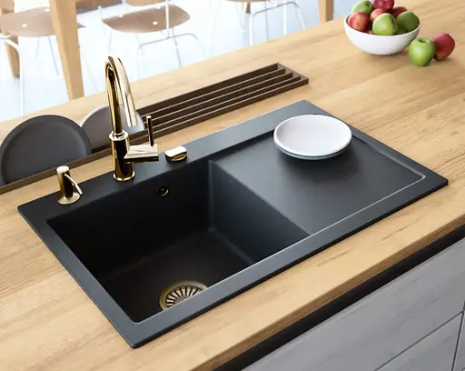 Вбудований диспенсер для рідини Rea 250 мл brushed gold BAT-08001, Золотий - фото 4