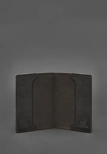 Кожаная обложка для удостоверения офицера 9.0 темно-коричневая - фото 4