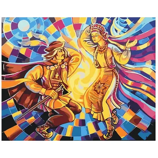 Розмальовка за номерами Brushme Коломийка Олег Лобурак (40х50) (BS53316)