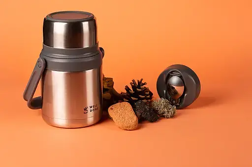 Термос харчовий Well Done з ложкою, сталевий 1000 мл (WD-7131S) - фото 4