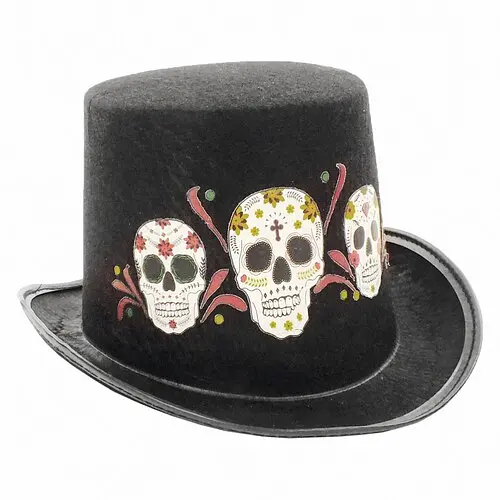 Циліндр Santa Muerte чорний - фото 1