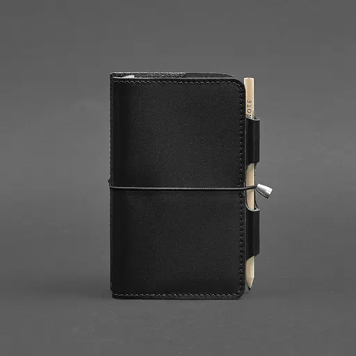 Шкіряний блокнот (Софт-бук) 3.0 чорний - фото 6