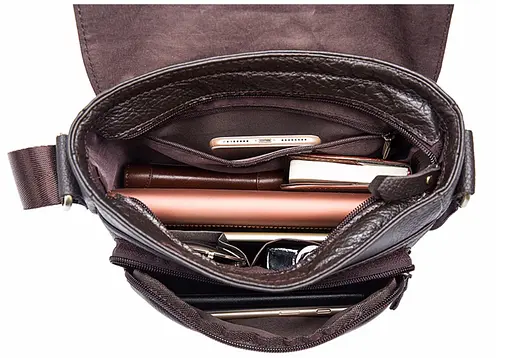 Чоловіча шкіряна сумка Vintage 25,5х24х6 см sum0012250 - фото 6