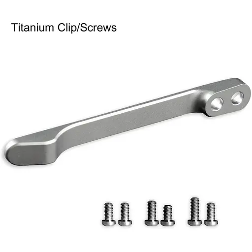 Кліпса кишенькова титанова Civivi T001C з титановими гвинтами - фото 2