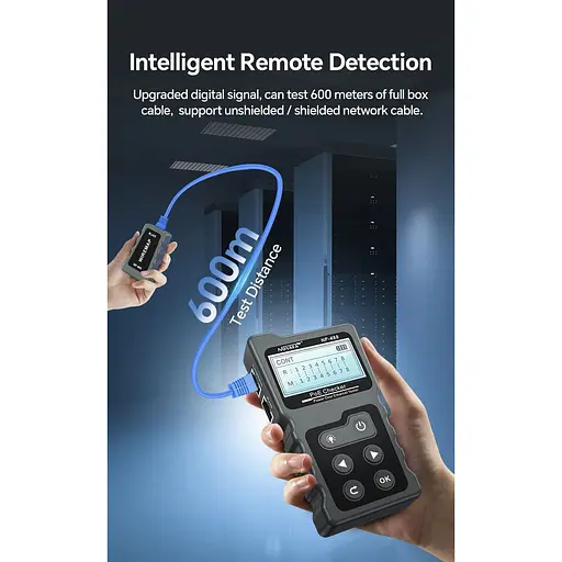 Кабельний тестер Noyafa NF-488 багатофункціональний функція PoE Ping для RJ45 DC (18887) - фото 11