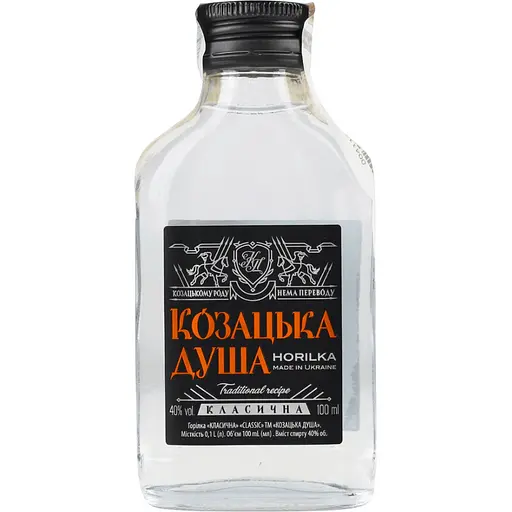 Горілка Козацька душа класична 40% 0.1 л