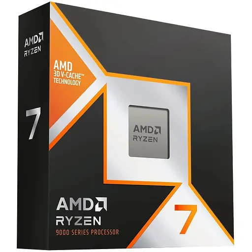 Процессор AMD Ryzen 7 9800X3D 8C/16T 4.7/5.2GHz Boost 96Mb Radeon Graphics AM5 120W w/o cooler Box - фото 1