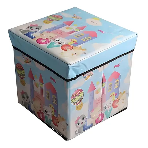 Коробка-органайзер раскладная C 68854-3 из плотного картона разноцветный 30 х 30 х 30 см