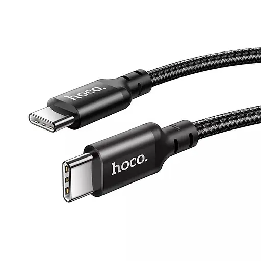 Зарядный кабель быстрой зарядки Hoco X14 Double speed на 60W с разъемом Type-c to Type-c черный - фото 3