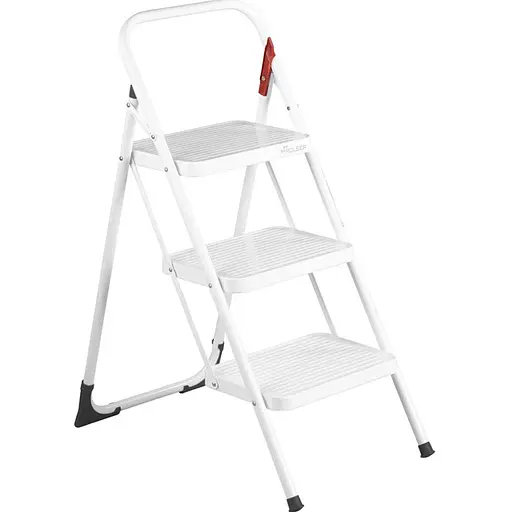 Драбина Rolser Taburete M/11 UNE 3 щаблі Blanco (MET004-1024) - фото 1